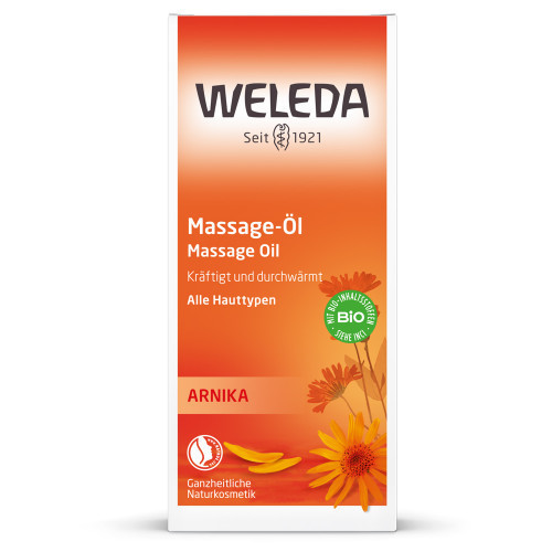 Weleda Arnica Massage Oil Masažo aliejus kūnui su arnika 100ml