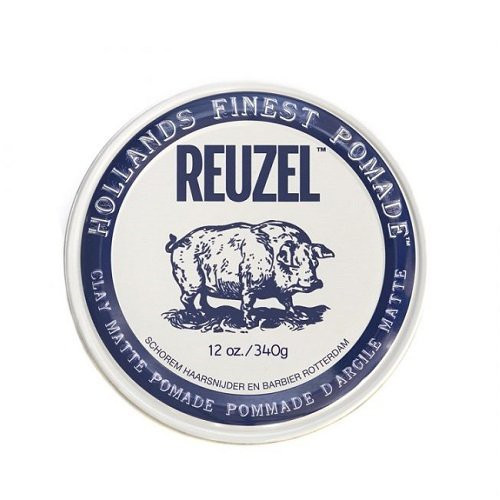 Reuzel Clay Matte Pomade Matinė lanksčios fiksacijos plaukų pomada 340g