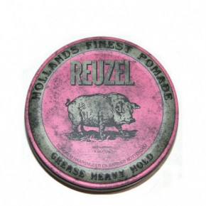 Reuzel Pink Heavy Hold Grease Stiprios fiksacijos plaukų vaškas 113g