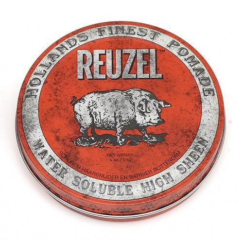 Reuzel Red High Sheen Pomade Stiprios fiksacijos plaukų pomada 35g