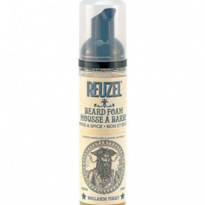 Reuzel Wood & Spice Beard Foam Pikantiško medienos kvapo nenuplaunamos putos barzdai ir odai prižiūrėti 70ml