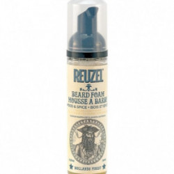 Reuzel Wood & Spice Beard Foam Pikantiško medienos kvapo nenuplaunamos putos barzdai ir odai prižiūrėti 70ml