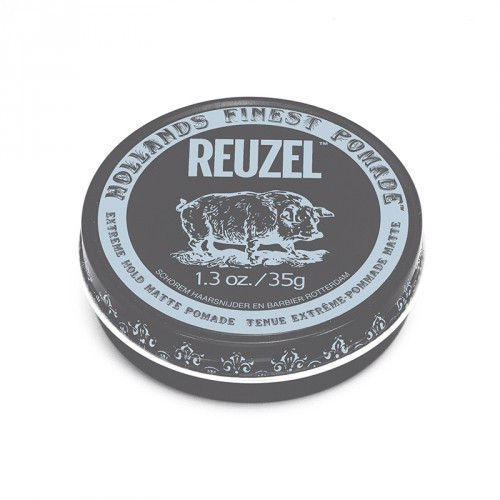 Reuzel Extreme Hold Matte Pomade Itin stiprios fiksacijos matinė plaukų pomada 35g