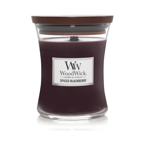 WoodWick Spiced Blackberry Candle Žvakė Heartwick