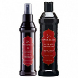 Marrakesh Original kondicionieriaus ir X Leave-In nenuplaunamos priemonės rinkinys 355ml + 118ml