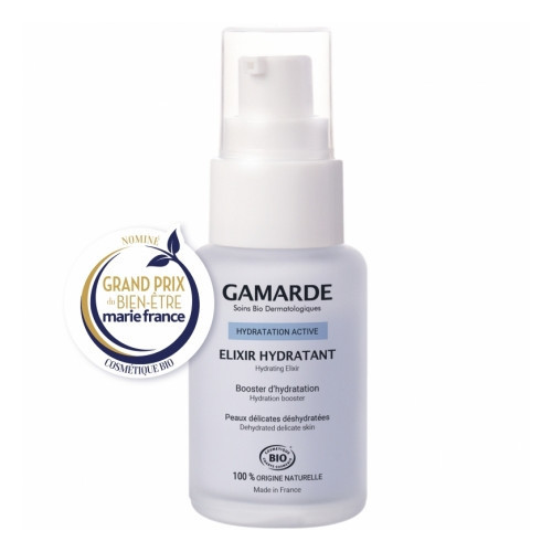 Gamarde Moisturizing Elixir Drėkinantis eliksyras sausai ir jautriai odai 30ml
