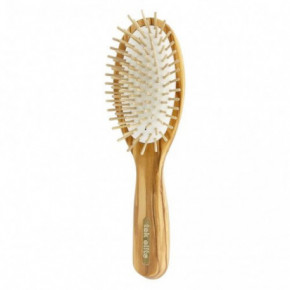 TEK Elite Big Oval Olive Wood Hairbrush Juuksehari Valgus