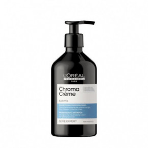 L'Oréal Professionnel Chroma Creme Blue Dyes Shampoo Oranžinius atspalvius neutralizuojantis kreminis šampūnas 500ml