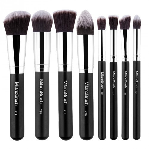 MilanoBrush Ultimate Face Brush Kit Šepetėlių rinkinys