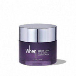 When Beauty Berry Dual Gel & Cream Anti-Aging Sleeping Mask Naktinė veido kaukė 30ml