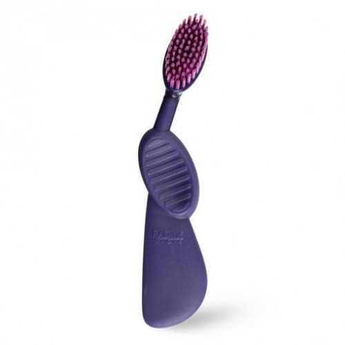 Radius Flex Brush Soft Dantų šepetėlis su gumine rankenėle dešinei rankai Geltonas