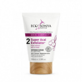 Eco By Sonya Skin Compost Super Acai Exfoliator Skin Scrub Sejas skrubis 100ml