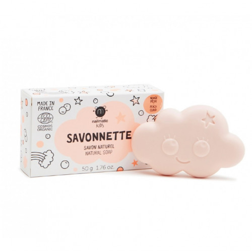 Nailmatic Kids CLOUD Organic Kids Soap Organiškas persikų kvapo muilas vaikams 50g