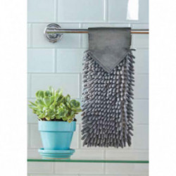 Norwex Chenille Hand Towel Šenilinis rankų rankšluostis (BacLock) Light Green