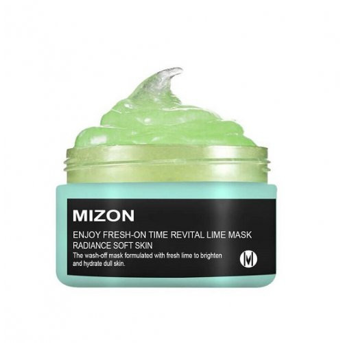 Mizon Enjoy Fresh-On Time Revital Lime Mask Skaistinanti ir drėkinanti veido kaukė 100ml