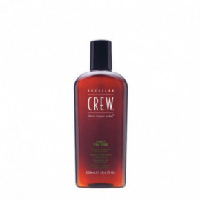 American Crew 3in1 Tea-Tree Shower Essential Šampoon, palsam ja dušigeel ühes 250ml