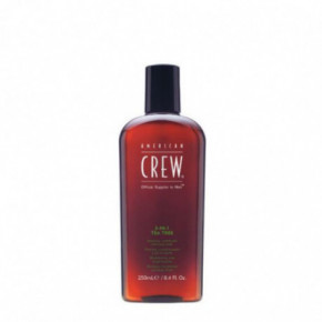 American Crew 3in1 Tea-Tree Shower Essential Šampūns, kondicionieris un duša želeja vienā 250ml