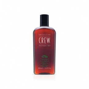 American Crew 3in1 Tea-Tree Shower Essential Šampūns, kondicionieris un duša želeja vienā 450ml