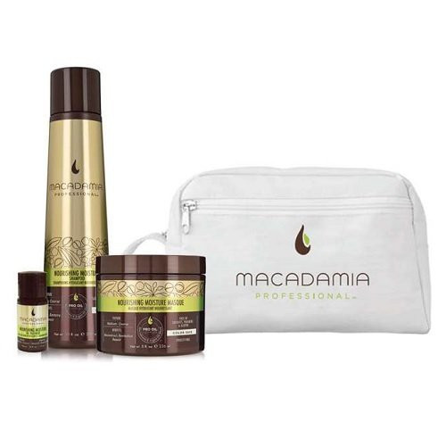 Macadamia Nourishing Moisture Beauty Bag Plaukų priežiūros priemonių rinkinys