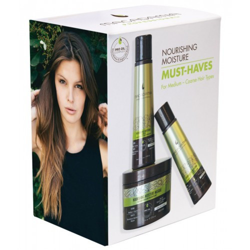 Macadamia Nourishing Moisture Must-Haves Plaukų priežiūros priemonių rinkinys