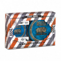 Reuzel Blue Strong Hold High Sheen Pomade Rinkinys