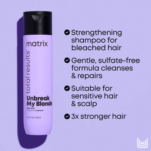 Matrix Unbreak My Blonde Citric Acid Strenghtening Shampoo Plaukus stiprinantis šampūnas šviesintiems plaukams 300ml