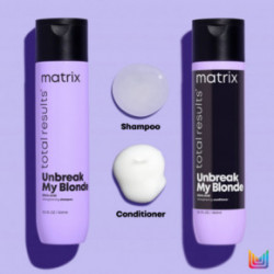 Matrix Unbreak My Blonde Citric Acid Strenghtening Shampoo Plaukus stiprinantis šampūnas šviesintiems plaukams 300ml