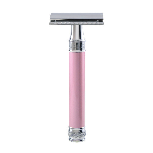 Edwin Jagger Pink Pearl Effect DE Safety Razor Dviašmenis skustuvas DELPI14bl 1 vnt.