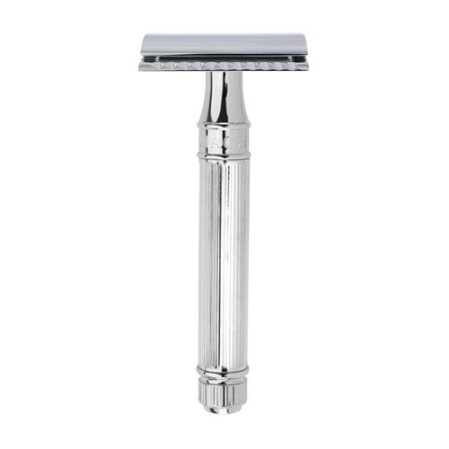 Edwin Jagger Chrome Lined DE Safety Razor Dviašmenis skustuvas DE89Lbl 1 vnt.