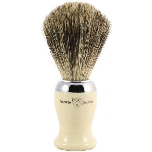 Edwin Jagger Shaving Brush Pure Badger Skutimosi šepetėlis Ivory