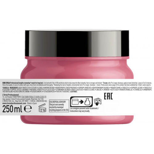 L'Oréal Professionnel PRO LONGER Masque Atkurianti kaukė ilgiems plaukams 250ml