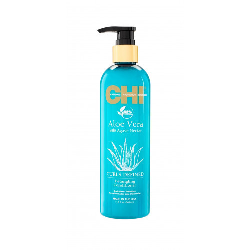 CHI Curls Defined Detangling Conditioner Išryškinantis garbanas kondicionierius su alavijais ir agavų sultimis 340ml