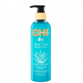 CHI Curls Defined Curl Enhancing Shampoo Garbanas išryškinantis šampūnas su alavijais ir agavų sultimis 340ml
