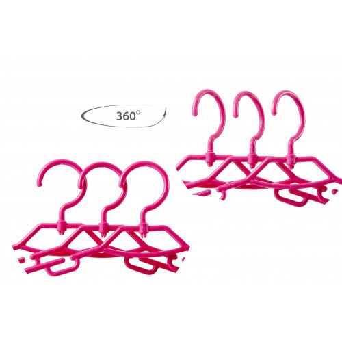 HomelyWorld WDO29 Mažų plastikinių pakabų rinkinys 29 cm Juoda