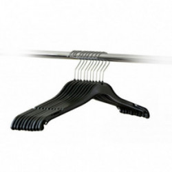 HomelyWorld W032 Plonos plastikinės pakabos Juodas
