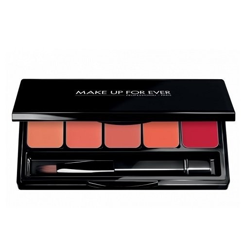 Make Up For Ever Lipstick Palette Lūpų dažų paletė su šepetėliu 5x0.8g