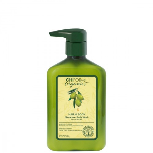 CHI Olive Organics Hair & Body Šampūnas ir kūno prausiklis 340ml