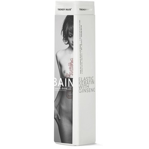 Trendy Hair Bain Elastic Keratin With Ginseng Hair Shampoo Šampūnas plaukams su grynu keratinu ir ženčeniu 300ml