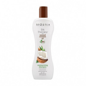 Biosilk Silk Therapy Moisturizing Shampoo Drėkinantis šampūnas su organišku kokosų aliejumi 355ml