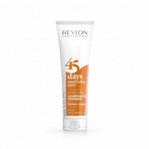 Revlon Professional 45 days Total Color Care Intense Coppers Conditioning Shampoo Kaks-ühes šampoon ja palsam vasekarva juustele 275ml