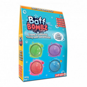 Zimpli Kids Baff Bombz Skirtingų vonios bombų rinkinys Bath 4x Pack