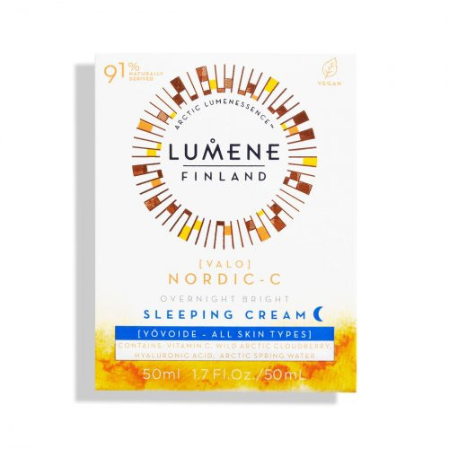 Lumene Nordic-C Valo Overnight Bright Sleeping Cream Naktinis veido kremas su vitaminu C 50ml