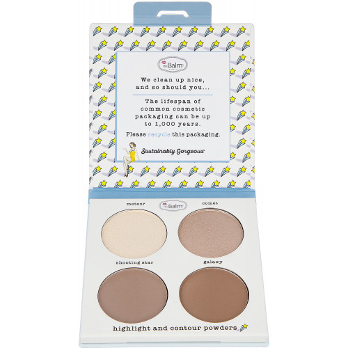 theBalm Sustainably Gorgeous Highlight & Contour Powders Veido kontūravimo paletė 1 vnt.