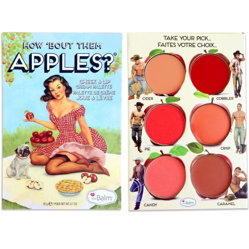 theBalm How About Them Apples Makiažo paletė lūpoms 4.15g