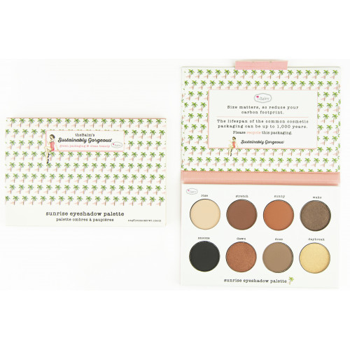 theBalm Sustainably Gorgeous Sunrise Eyeshadow Palette 8-ių spalvų akių šešėlių paletė 1 vnt.