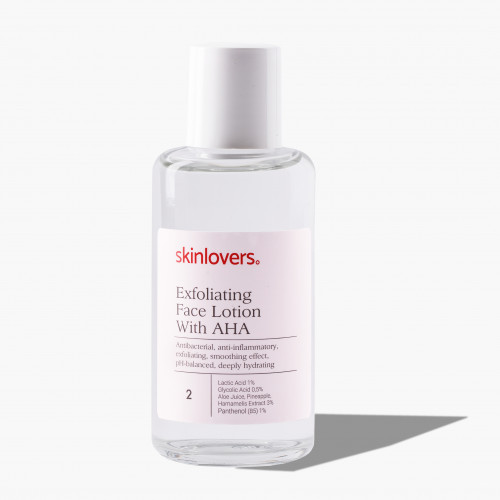 Skinlovers Exfoliating Face Lotion with AHA Eksfoliuojantis veido losjonas su AHA rūgštimis 100ml