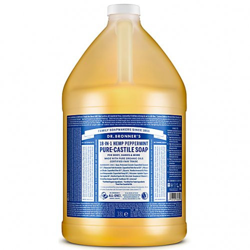 Dr. Bronner's Peppermint Pure-Castile Liquid Soap Ekologiškas skystas muilas 240ml