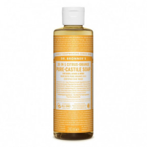 Dr. Bronner's Citrus-Orange Pure-Castile Liquid Soap Ekologiškas skystas muilas 240ml