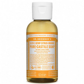 Dr. Bronner's Citrus-Orange Pure-Castile Liquid Soap Ekologiškas skystas muilas 60ml