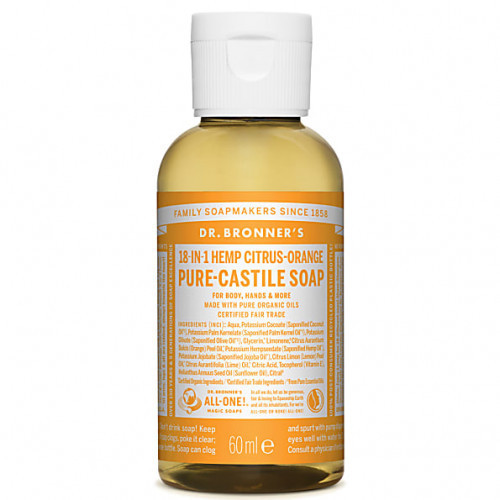 Dr. Bronner's Citrus-Orange Pure-Castile Liquid Soap Ekologiškas skystas muilas 240ml